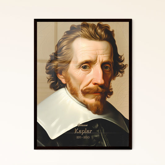 Johannes, Kepler, 1571 - 1630, A Poster of a painting of a man with a beard Default Title