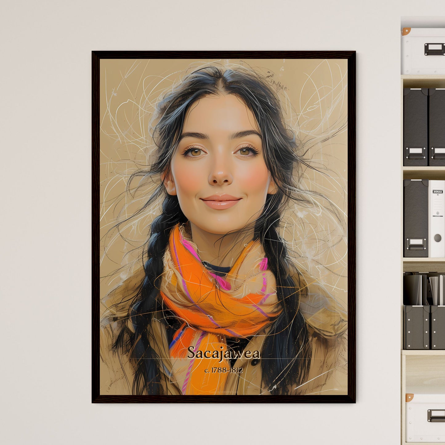 Sacajawea - Framed Art Print
