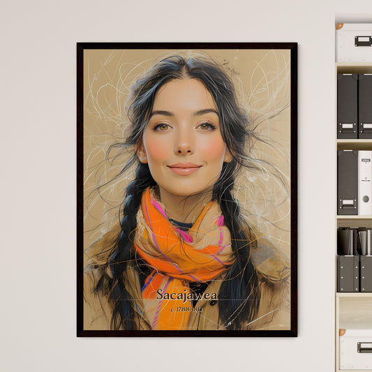 Sacajawea, c. 1788-1812, A Poster of a woman with long hair and a scarf Default Title