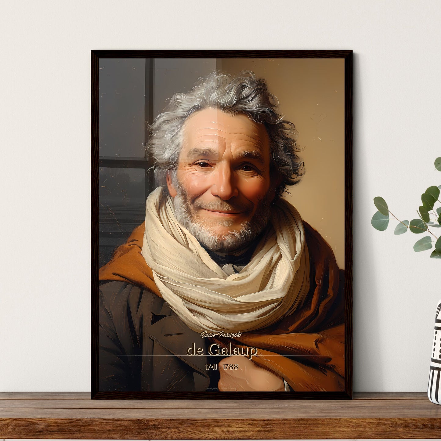 Jean-François, de Galaup, 1741 - 1788, A Poster of a man with a white beard and a scarf Default Title