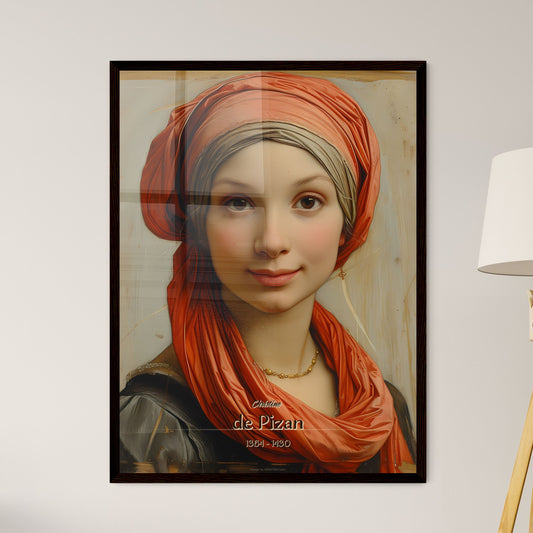 Christine, de Pizan, 1364 - 1430, A Poster of a woman with a scarf on her head Default Title