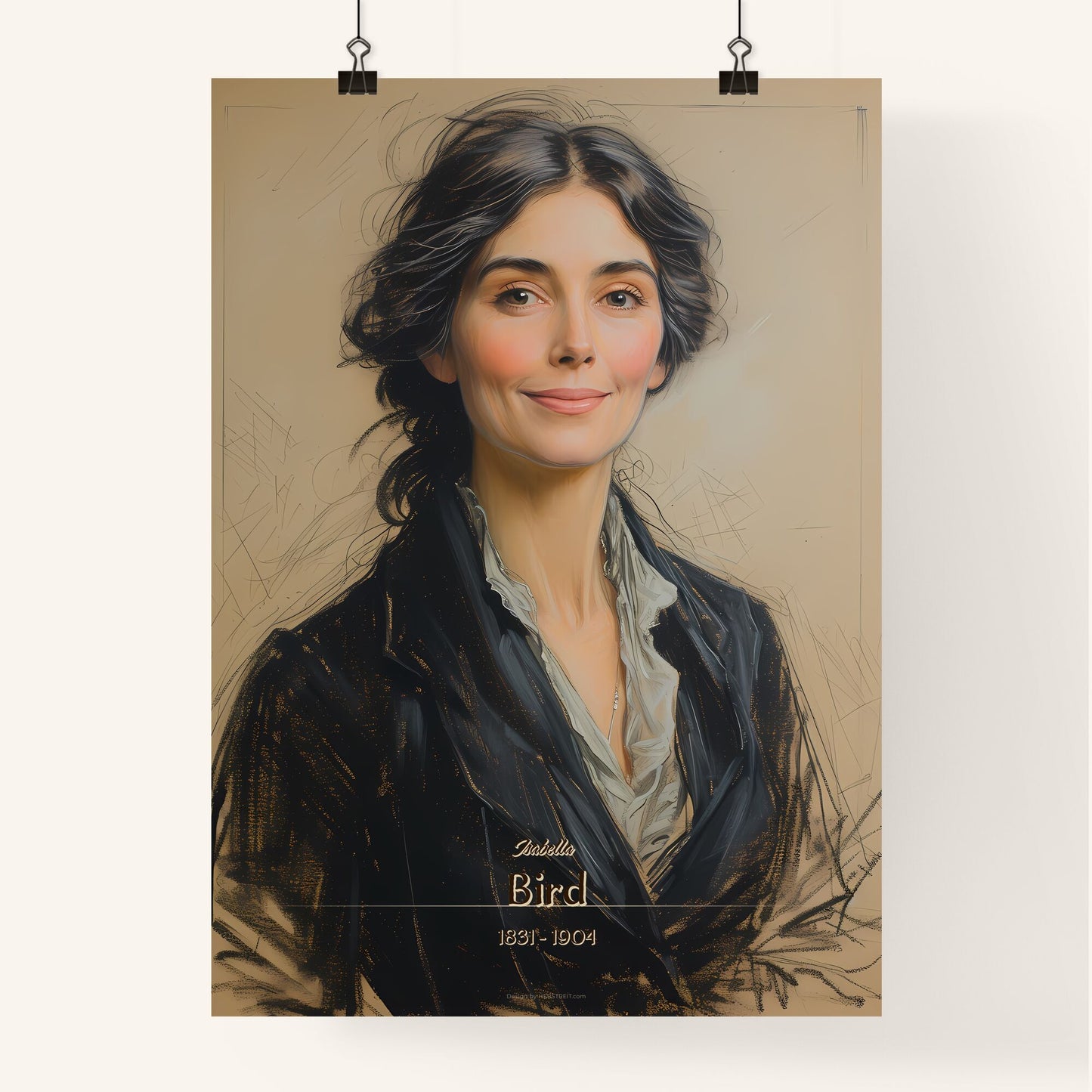 Isabella, Bird, 1831 - 1904, A Poster of a woman in a suit Default Title