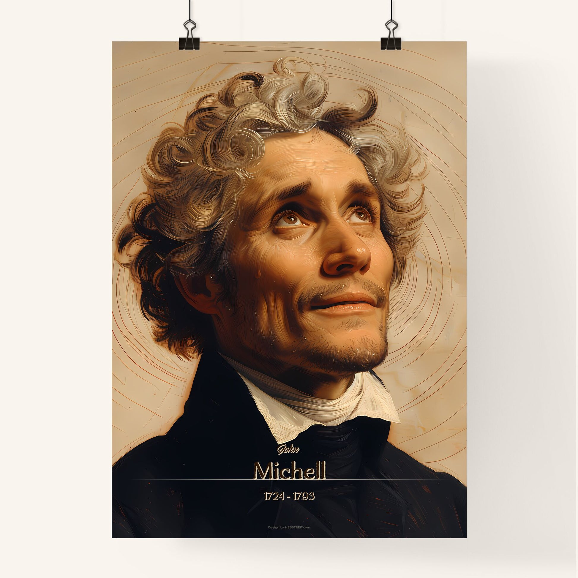 John, Michell, 1724 - 1793, A Poster of a man looking up to the sky Default Title
