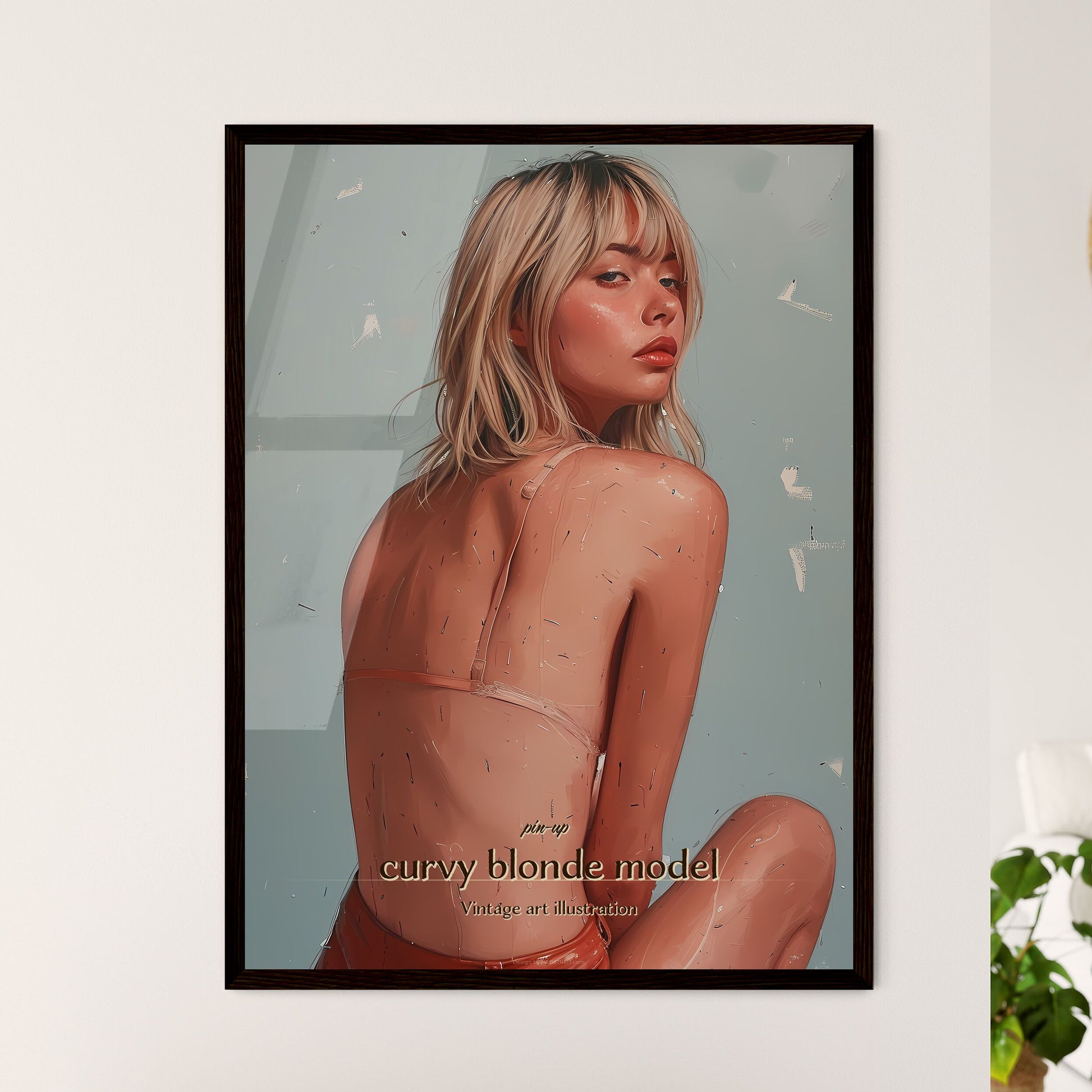 pin-up - Framed Art Print