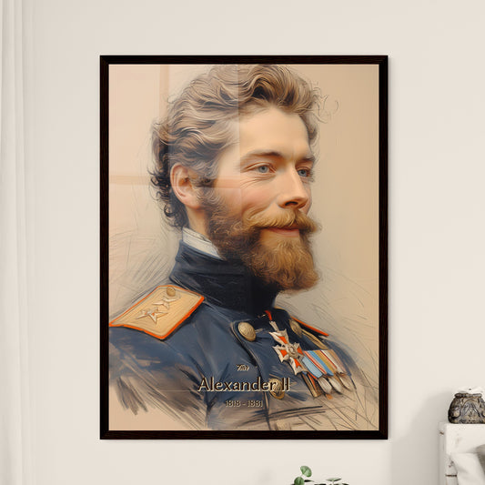 Tsar, Alexander II, 1818 - 1881, A Poster of a man in a military uniform Default Title