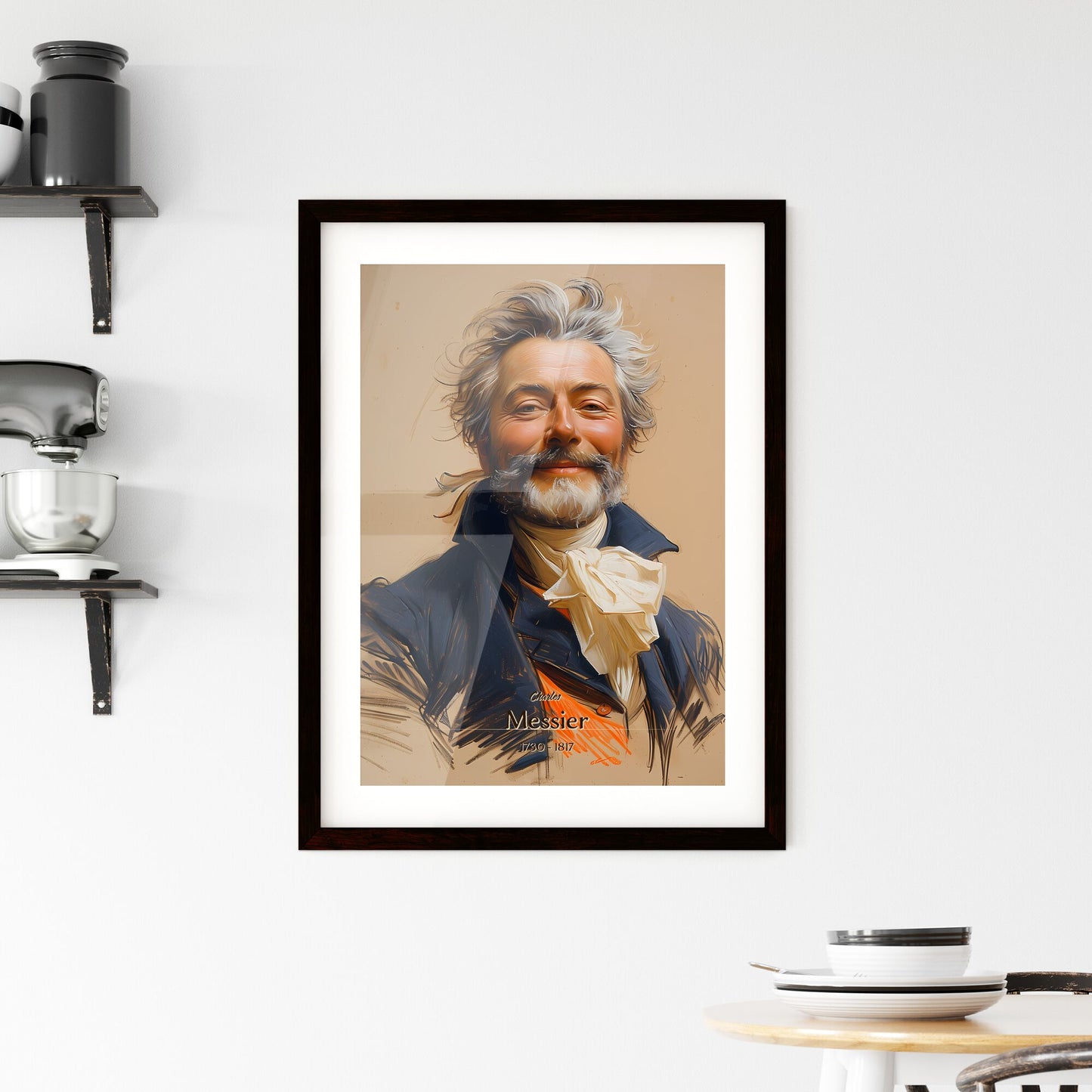 Charles, Messier, 1730 - 1817, A Poster of a man with a beard and mustache Default Title