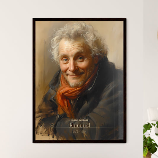 Johann Nepomuk, Hummel, 1778 - 1837, A Poster of a man with white hair wearing a red scarf Default Title