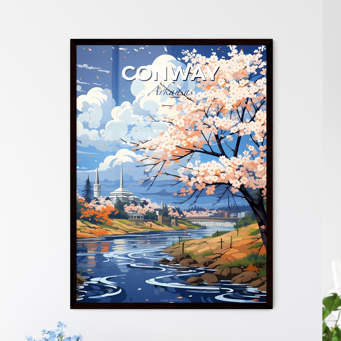 Conway, Arkansas, A Poster of a river running through a city Default Title