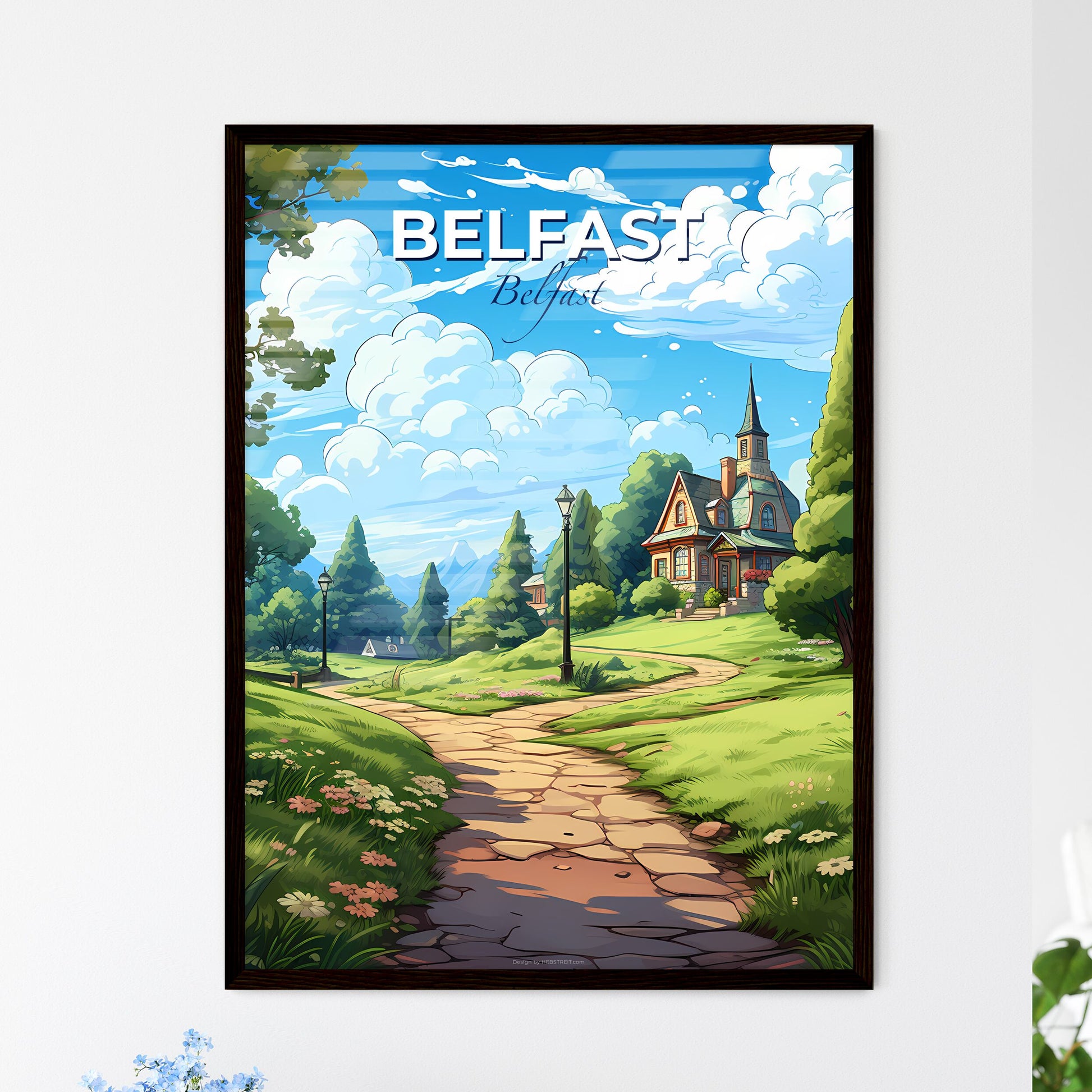Belfast, Belfast, A Poster of a path leading to a house Default Title
