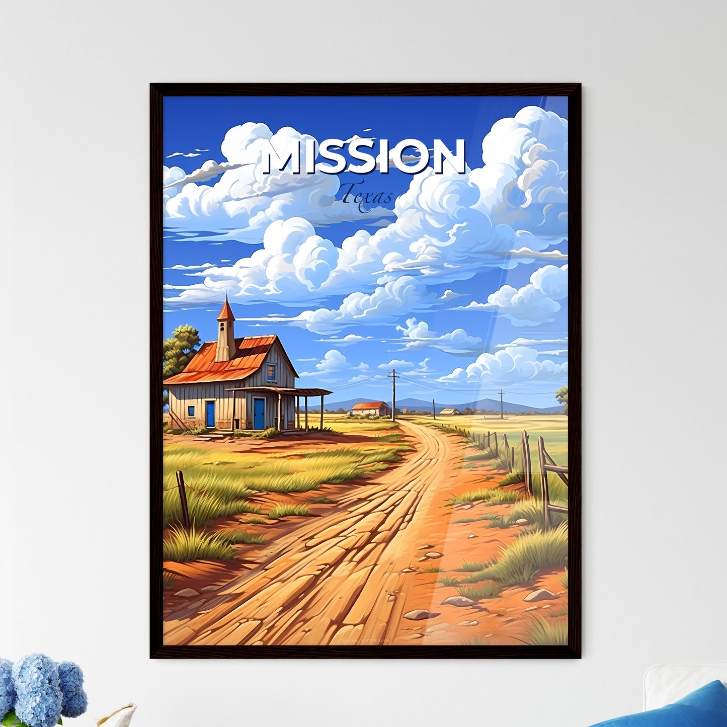 Mission, Texas, A Poster of a dirt road leading to a house Default Title