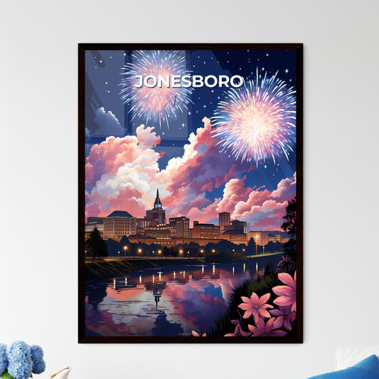 Jonesboro, Arkansas, A Poster of fireworks over a city Default Title