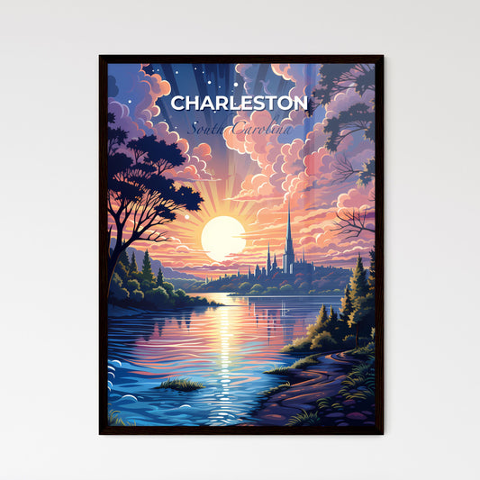 Charleston, South Carolina, A Poster of a sunset over a lake Default Title