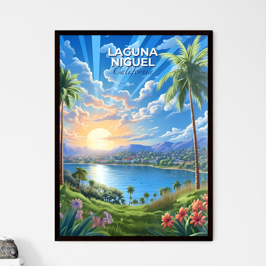 Laguna Niguel, California, A Poster of a landscape with a body of water and palm trees Default Title