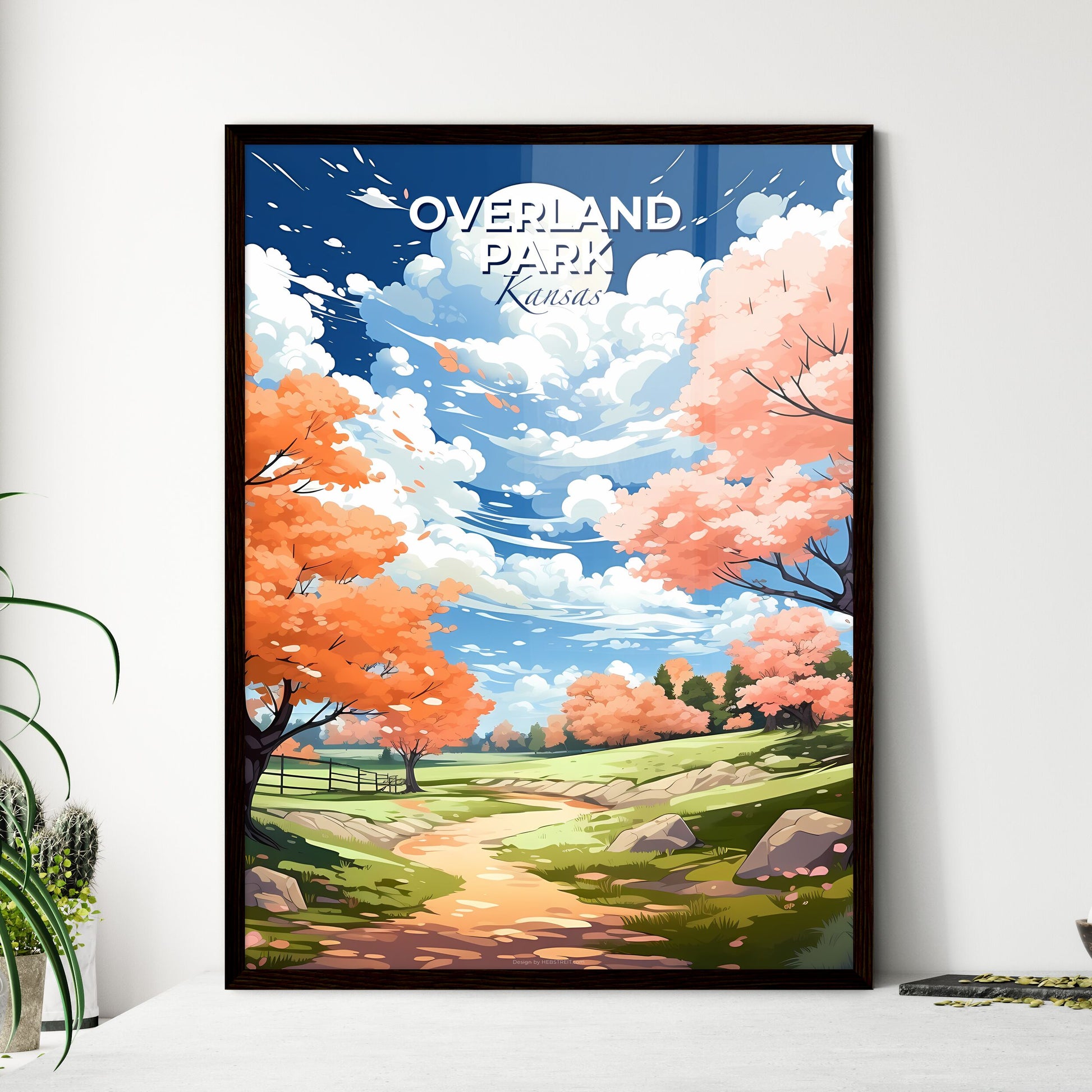 Overland Park, Kansas, A Poster of a landscape with trees and a path Default Title