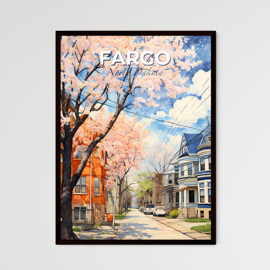 Fargo, North Dakota, A Poster of a street with houses and trees Default Title