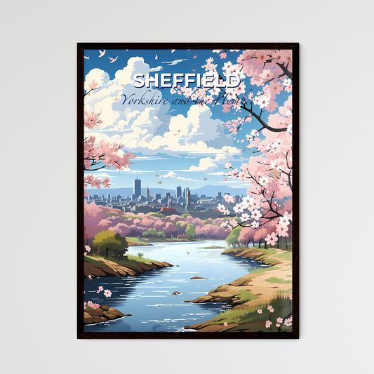Sheffield, Yorkshire and the Humber, A Poster of a river running through a city Default Title