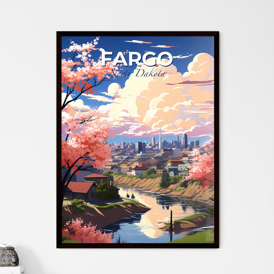 Fargo, North Dakota, A Poster of a river running through a city Default Title