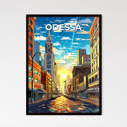 Odessa, Texas, A Poster of a street with cars and buildings in the background Default Title