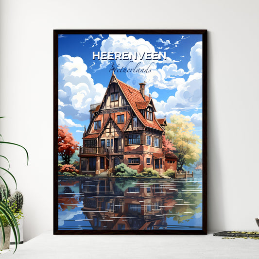 Heerenveen, Netherlands, A Poster of a house on the water Default Title