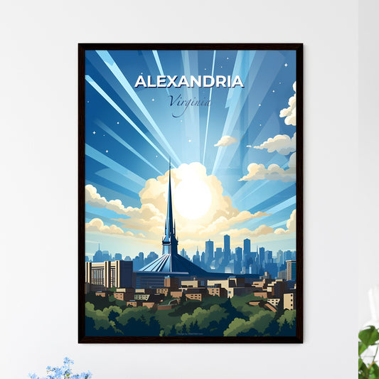 Alexandria, Virginia, A Poster of a city with a spire and a tall building Default Title