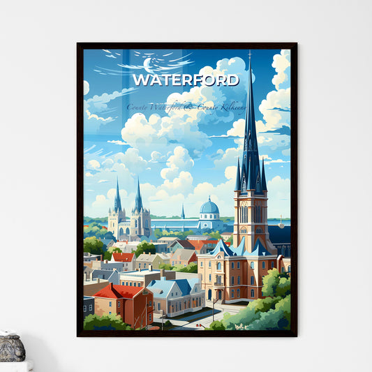 Waterford, County Waterford & County Kilkenny, A Poster of a city with a tall tower and buildings Default Title