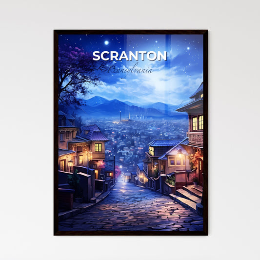 Scranton, Pennsylvania, A Poster of a street with buildings and trees in the background Default Title