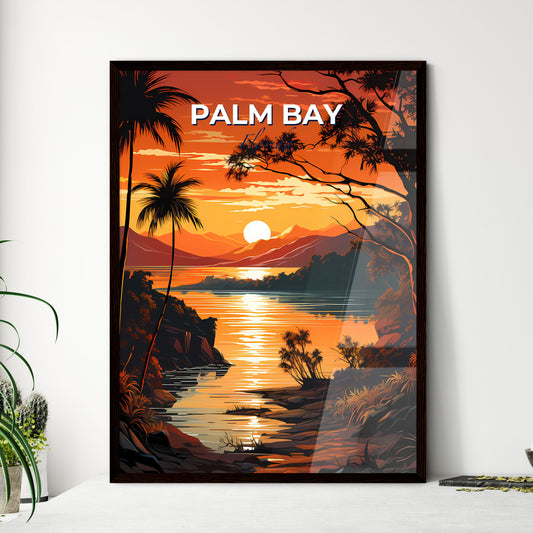 Palm Bay, Florida, A Poster of a sunset over a lake Default Title