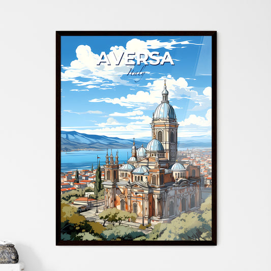 Aversa, Italy, A Poster of a building with a dome and a city by the water Default Title
