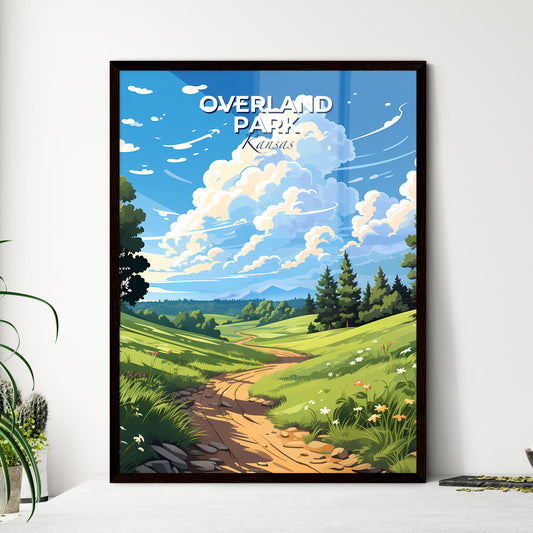 Overland Park, Kansas, A Poster of a landscape with a dirt road and trees Default Title