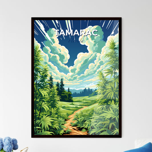Tamarac, Florida, A Poster of a landscape with trees and a path Default Title