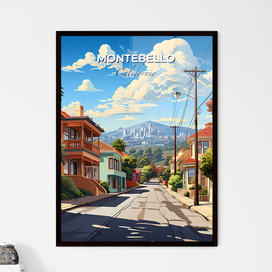 Montebello, California, A Poster of a street with houses and trees Default Title