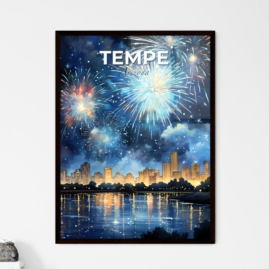Tempe, Arizona, A Poster of fireworks over a city Default Title