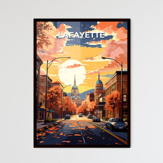 Lafayette, Indiana, A Poster of a street with cars and buildings in the background Default Title