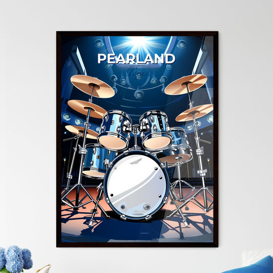 Pearland, Texas, A Poster of a drum set on stage Default Title