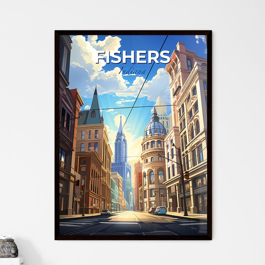 Fishers, Indiana, A Poster of a street with cars and buildings Default Title