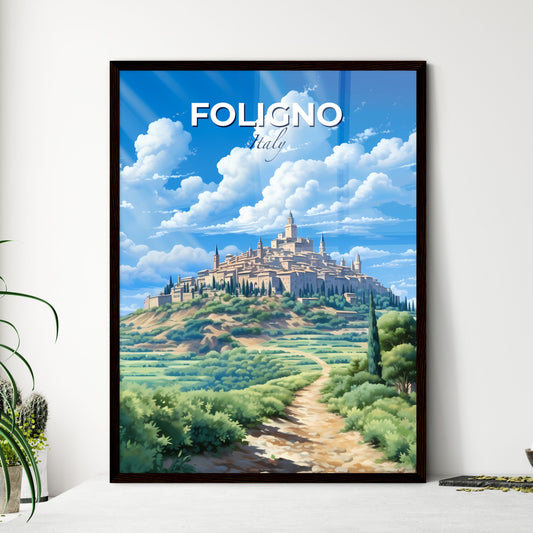 Foligno, Italy, A Poster of a large city on a hill Default Title