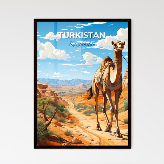 Turkistan, Kazakhstan, A Poster of a camel walking in a desert Default Title