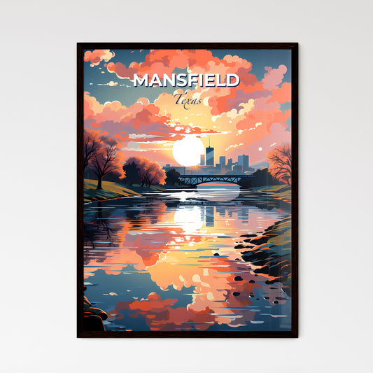 Mansfield, Texas, A Poster of a sunset over a river Default Title