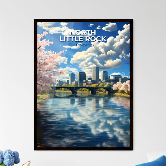 North Little Rock, Arkansas, A Poster of a river with a bridge and a city in the background Default Title