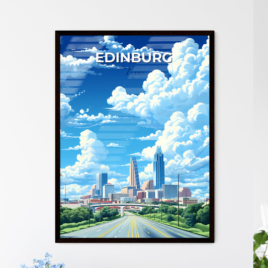 Edinburg, Texas, A Poster of a road with a city in the background Default Title