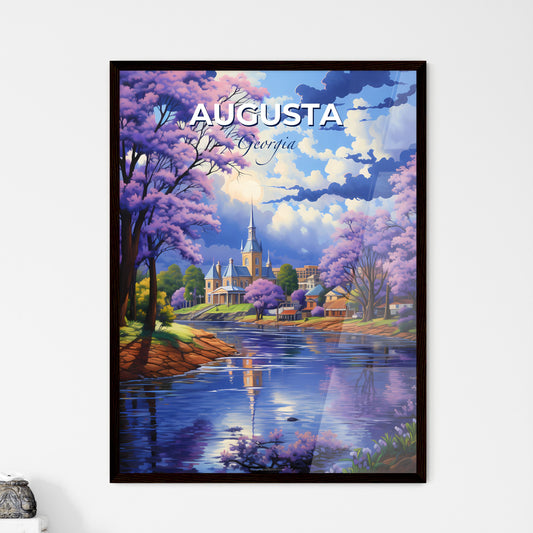 Augusta, Georgia, A Poster of a river with trees and a building in the background Default Title