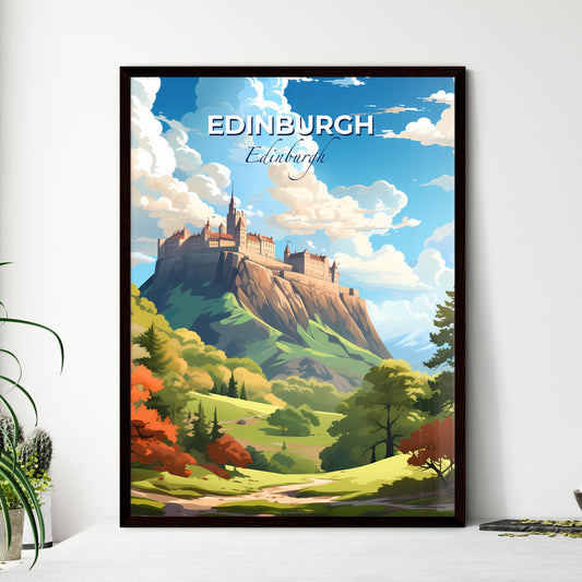 Edinburgh, Edinburgh, A Poster of a castle on a mountain Default Title