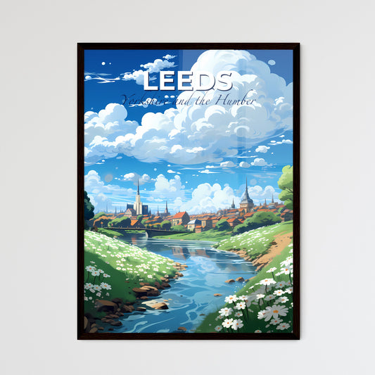 Leeds, Yorkshire and the Humber, A Poster of a river running through a town Default Title