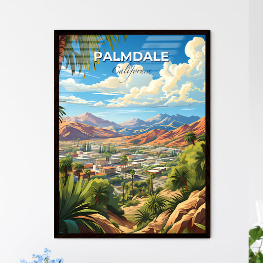Palmdale, California, A Poster of a landscape of a town and mountains Default Title