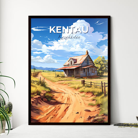 Kentau, Kazakhstan, A Poster of a house in a field with Kaunas Castle in the background Default Title