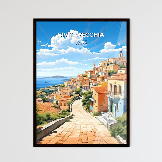 Civitavecchia, Italy, A Poster of a road leading to a town Default Title