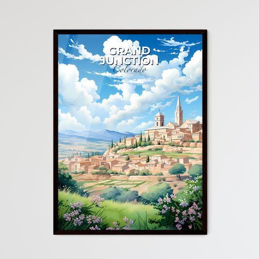 Grand Junction, Colorado, A Poster of a landscape with a town and mountains Default Title