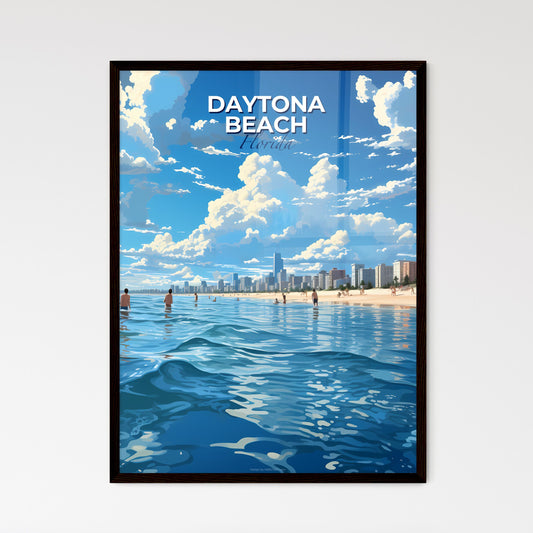 Daytona Beach, Florida, A Poster of a group of people in the water at a beach Default Title