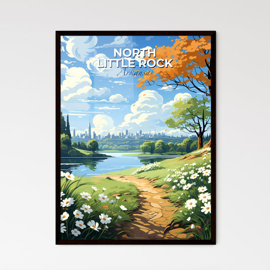 North Little Rock, Arkansas, A Poster of a path leading to a lake with flowers and trees Default Title
