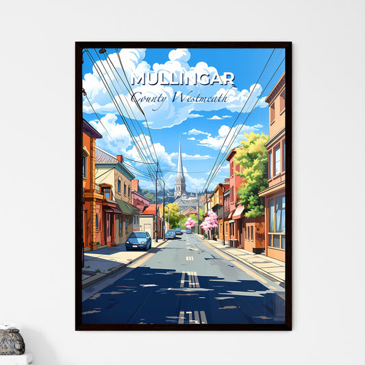 Mullingar, County Westmeath, A Poster of a street with cars and buildings on the side Default Title